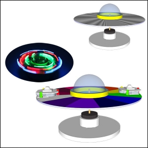 뉴 자기부상 회전 UFO (LED형)-5인용